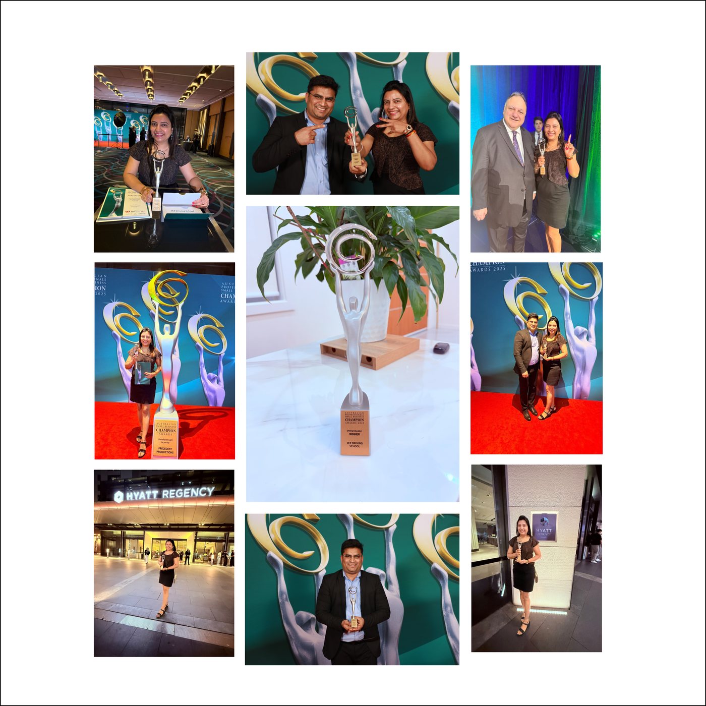 Moments from the 2025 awards night at the Hyatt Regency Sydney